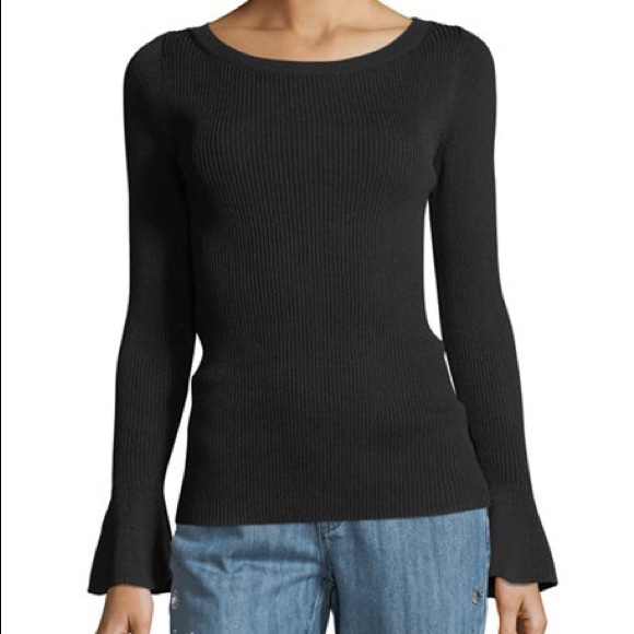 Michael Kors Tops - Michael Kors Bell-sleeve Ribbed Top